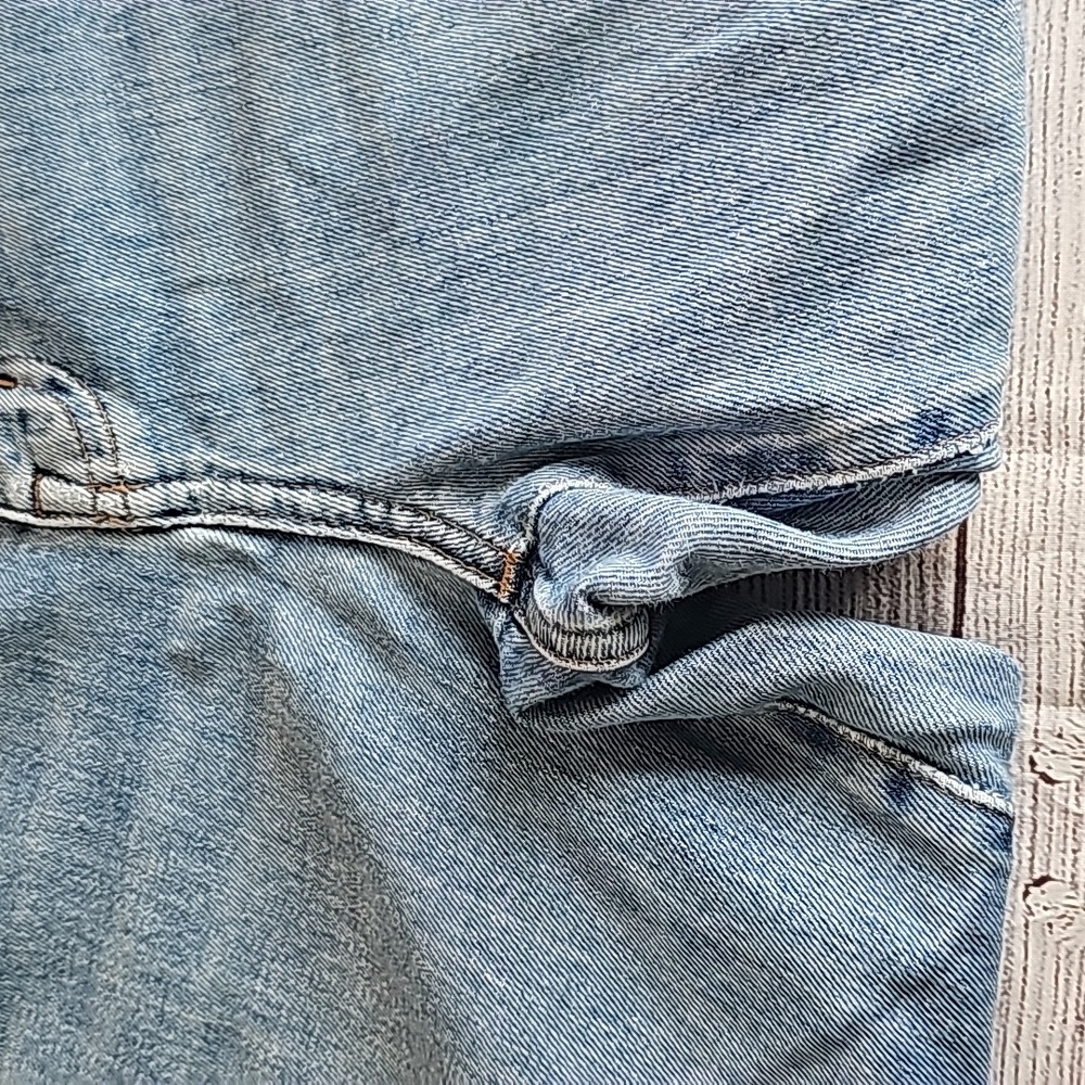 Madewell sz 27 slim boyfriend crop cut off jeans, distressed knees - Picture 9 of 13